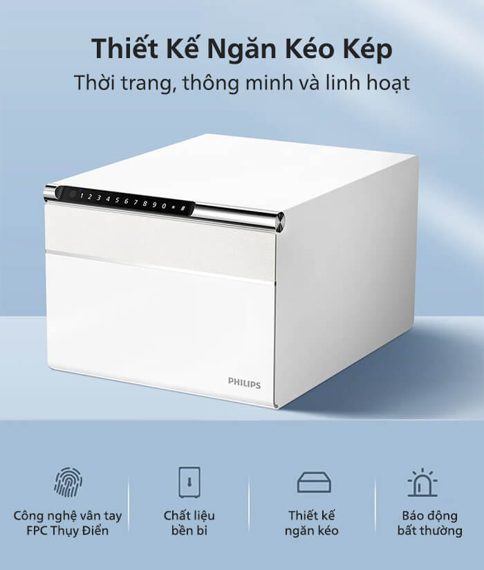 Thiết kế ngăn kéo kép ấn tượng trên PHILIPS SBX102